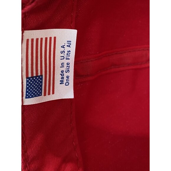 Anheuser Busch Beer Red Vintage Adjustable Adult Baseball Cap Hat Snap-back USA - Picture 13 of 13